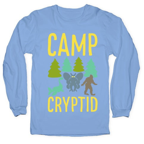 Camp Cryptid White Print Longsleeve Tee